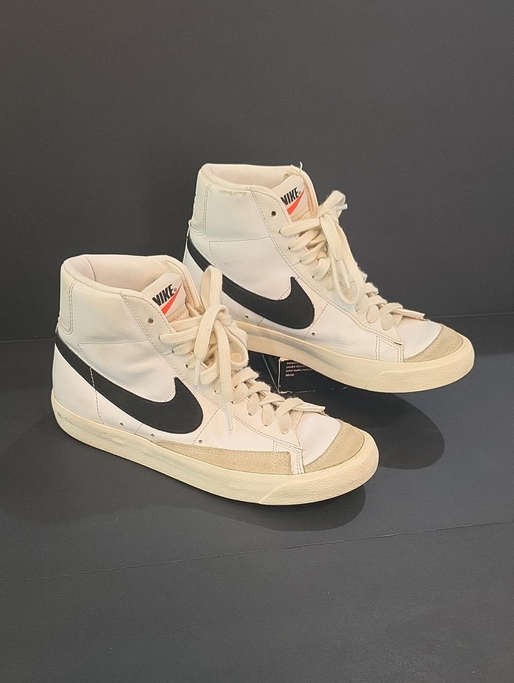 Nike Blazer Mid Women’s  Cream/Black High-Top Sneakers Size 7